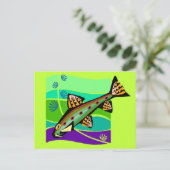  Retro tropische vissen Briefkaart (Staand voorkant)