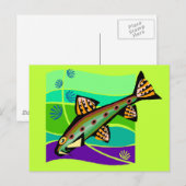  Retro tropische vissen Briefkaart (Voorkant / Achterkant)