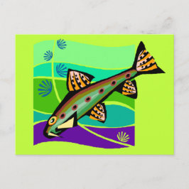  Retro tropische vissen Briefkaart