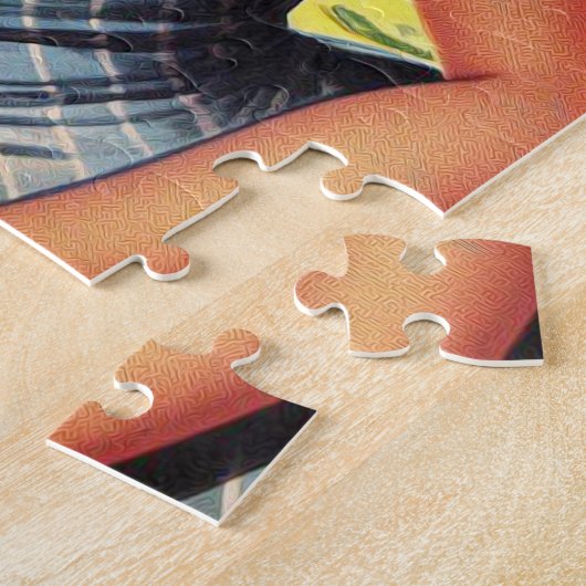 Retro Tropische Zomer Pin Up Legpuzzel (Zijkant)