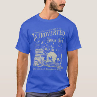 Retro Trots Anti-Sociaal Lid Van Introverte Boek T-shirt