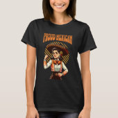 Retro Trots Mexicaanse Mariachi Spaans erfgoed T-shirt (Voorkant)
