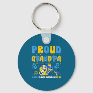 Retro Trots Opa Wereld Downsyndroom Dag Opa Sleutelhanger