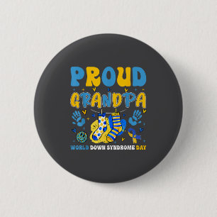 Retro Trots Opa World Down Syndroom Dag Opa Ronde Button 5,7 Cm