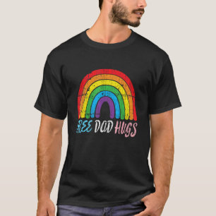 Retro Trots Pap LGBT Ally Mannen Gratis Pap Knuffe T-shirt