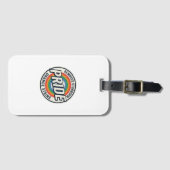 Retro trots protest regenboog badge vector ontwerp bagagelabel (Voorkant (horizontaal))