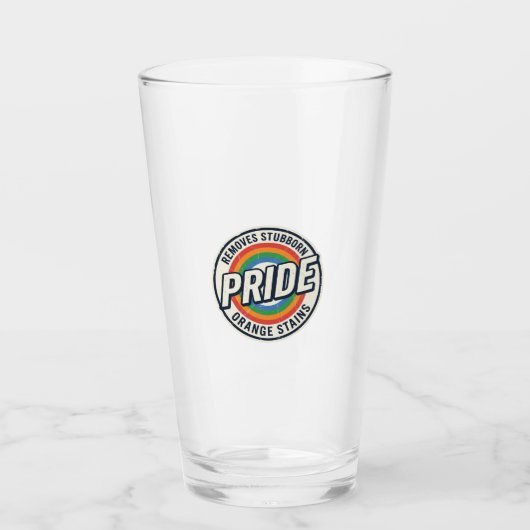 Retro trots protest regenboog badge vector ontwerp glas (Voorkant)