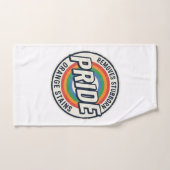 Retro trots protest regenboog badge vector ontwerp handdoek (Handdoek)