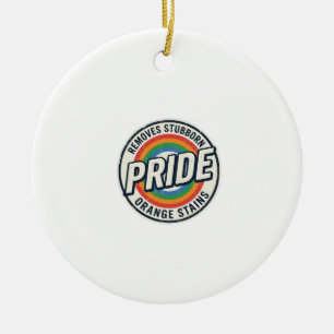 Retro trots protest regenboog badge vector ontwerp keramisch ornament