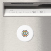 Retro trots protest regenboog badge vector ontwerp magneet (Insitu (Vaatwasser))