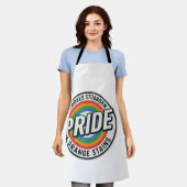 Retro trots protest regenboog badge vector ontwerp schort (Gedragen)