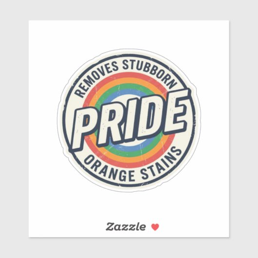 Retro trots protest regenboog badge vector ontwerp sticker (Vel)