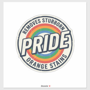 Retro trots protest regenboog badge vector ontwerp sticker
