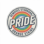 Retro trots protest regenboog badge vector ontwerp sticker (Voorkant)