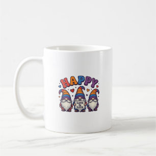 Retro trotsmaand kabouter regenboog shirt ontwerp_ koffiemok