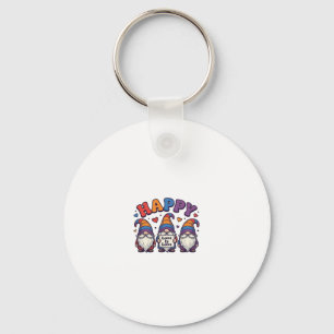 Retro trotsmaand kabouter regenboog shirt ontwerp_ sleutelhanger