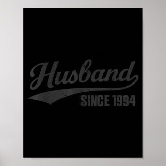 Retro trouwe echtgenoot sinds 1994 32ste trouwdag poster