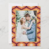 Retro Trouwfoto 70's Sla de datum op Kaart (Achterkant)