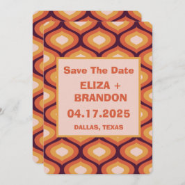 Retro Trouwfoto 70's Sla de datum op Kaart