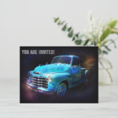 Retro Truck is uit deze wereld Kaart (Staand voorkant)