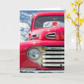 Retro Truck Kaart (Gele Bloem)