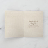 Retro Truck Met Pompoenen voor Thanksgiving Bedank Bedankkaart (Binnen)