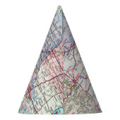 Retro Truck op kaart 50th Birthday Feesthoedjes (Achterkant)