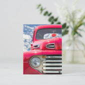 Retro Truck Retirement Party Kaart (Staand voorkant)