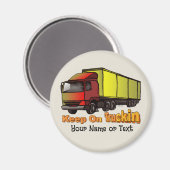 Retro Trucker 1 Magneet (Voorkant / Achterkant)