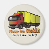 Retro Trucker 1 Magneet (Voorkant)