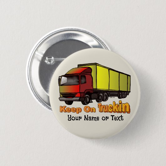 Retro Trucker 1 Ronde Button 5,7 Cm (Voorkant /achterkant)