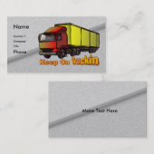 Retro Trucker 1 visitekaartjes (Voorkant / Achterkant)