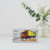 Retro Trucker 1 visitekaartjes (Staand voorkant)