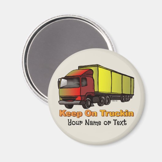 Retro Trucker 2 Magneet (Voorkant / Achterkant)