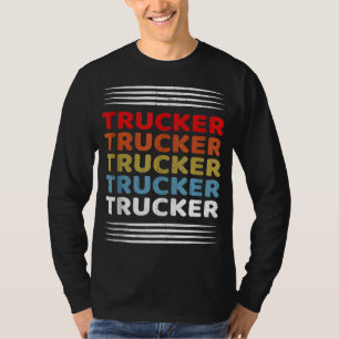 Retro Trucker SemiTruck Driver Trucking T-shirt