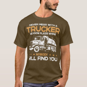 Retro Trucker Shirt Voor Mannen Vrachtwagen Bestuu