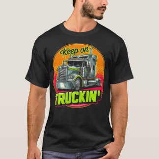 Retro Trucker Truck Driver Trucking Trucks Liefheb T-shirt