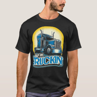 Retro Trucker Truck Driver Trucking Trucks Liefheb T-shirt