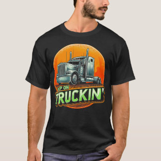 Retro Trucker Truck Driver Trucking Trucks Liefheb T-shirt