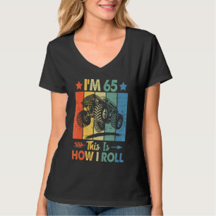 Retro Trucker Verjaardag Zo rol ik 65e Geboorte T-shirt