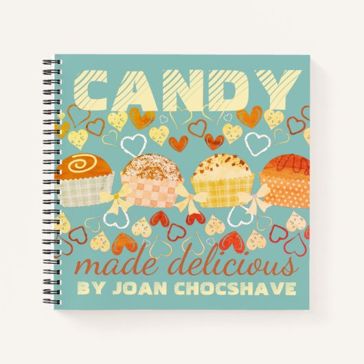 Retro truffels persoonlijk kookboek recept notitie notitieboek (Voorkant)