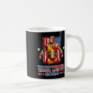 Retro Trump Funny Wrestling Meme Trumpamania 2024 Koffiemok
