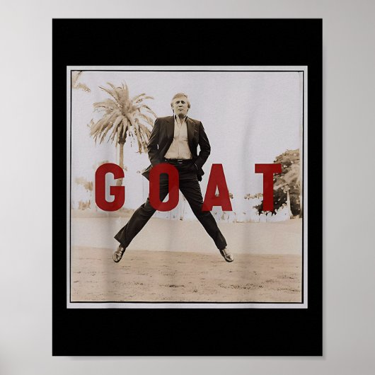 Retro Trump Geit Middle Finger Felon Poster (Voorkant)
