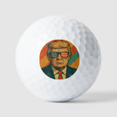 Retro Trump Golfballen (Voorkant)