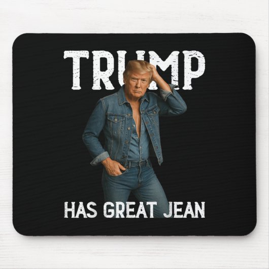Retro Trump heeft een mooie jeans Muismat (Voorkant)
