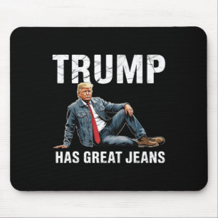 Retro Trump heeft geweldige jeans meme 1  Muismat