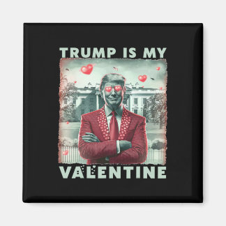 Retro Trump is mijn Valentijn Trump Valentijnsdag  Magneet