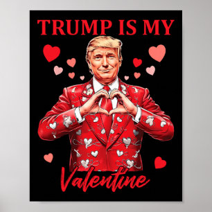 Retro Trump is mijn Valentijn Trump Valentijnsdag Poster