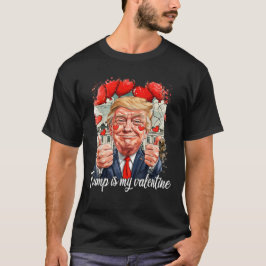 Retro Trump is mijn Valentijn Trump Valentijnsdag T-shirt