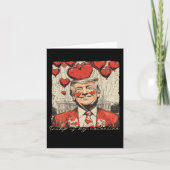 Retro Trump Is My Valentine Trump Valentijnsdag  Kaart (Voorkant)